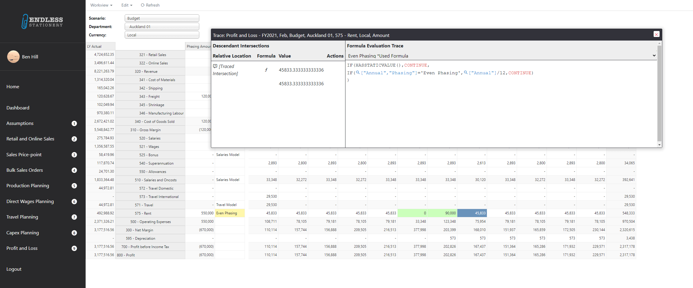 MODLR's new formula function